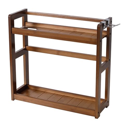 HOKIPO 2 Tier Spice Rack Organizer for Kitchen Platform Counter Top ...