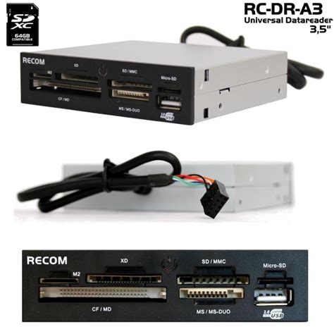 Specificaties van Recom RC-DR-A3 All in one card reader - Tweakers