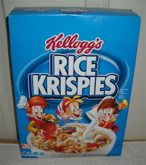 Rice Krispies Cereal Box