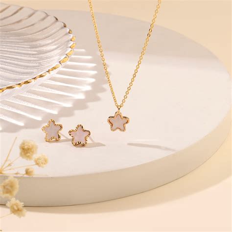 Stellar Radiance Necklace and Earrings Set | Salty – Salty Accessories