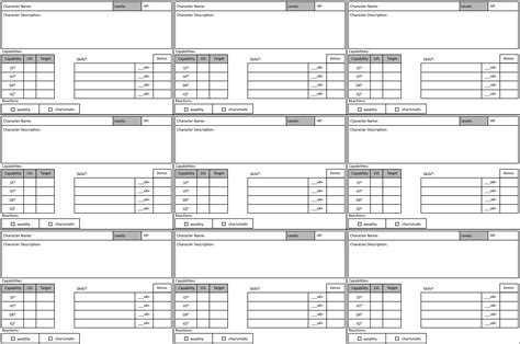 GURPS Ultra-Lite Character Sheet Card : r/onepagerpgs