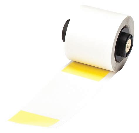 4 in x 1 1/2 in, Vinyl, Wraparound Label - 3THZ2|PTL-33-427-YL - Grainger