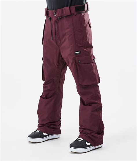 Dope Iconic Snowboard Pants Men Don Burgundy | Ridestore.com