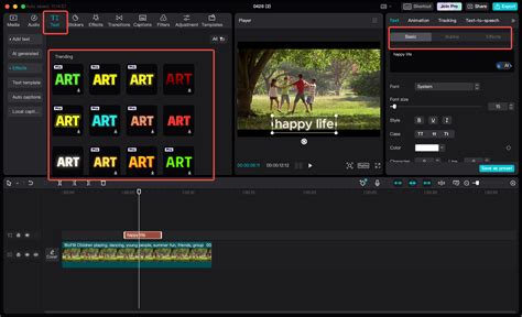 Efectos de texto | Agregue efectos de texto divertidos al video gratis ...
