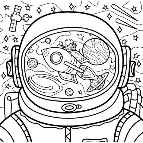 Astronaut Coloring Page Printable