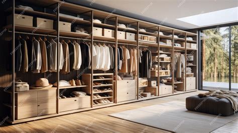 Premium Photo | Modular closet system made up of standardized units to ...