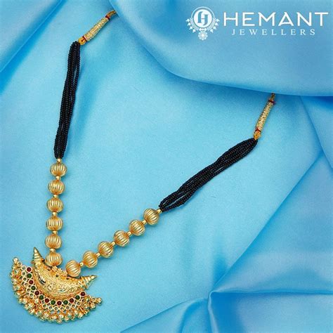 Traditional Maharashtrian Kolhapuri Mangalsutra J4 Boat – Hemant Jewellers