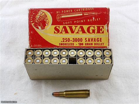 Savage Arms Co. 250.3000 Savage Box With Indian Head