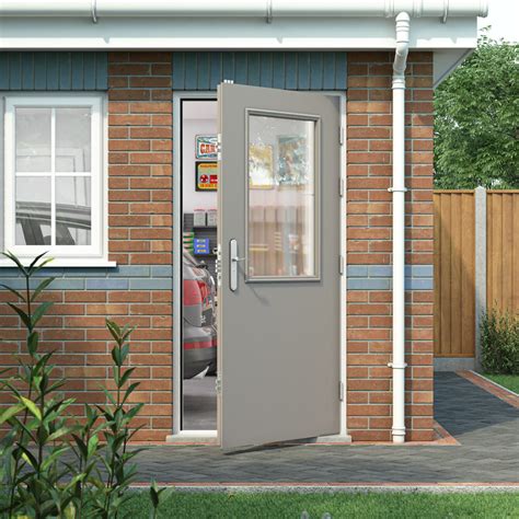 Side Entry Garage Door A Side Access Door And Set Of Vertical Side