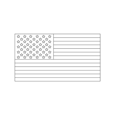 American Flag Clipart Outline at Damian Goad blog