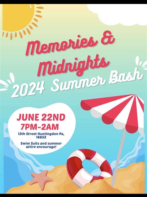 Midnights and Memories Summer Bash, 1301 Washington street, Huntingdon ...