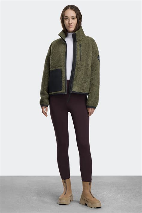 Simcoe Zip Up Fleece Sweater Black Label | Canada Goose US