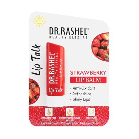 Buy Dr.Rashel Strawberry Moisturizing Lip Balm - 4.5 gms Tinted Lip ...