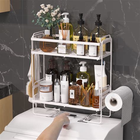 Bathroom Over The Toilet Storage Shelf 2 Tier Bathroom Organizer ...