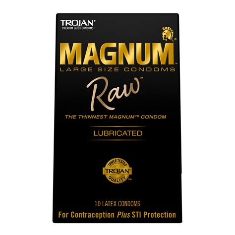 Trojan Magnum Raw Large Size Condoms - 10 Count - Walmart.com