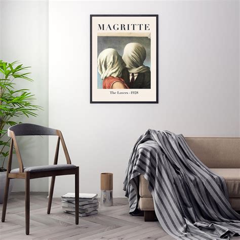 Rene Magritte Poster, Rene Magritte Art Print, Rene Magritte the Lovers ...