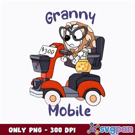 Granny Mobile Bluey png – svgpan