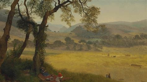Download wallpaper landscape, picture, Albert Bierstadt, Golden Summer ...