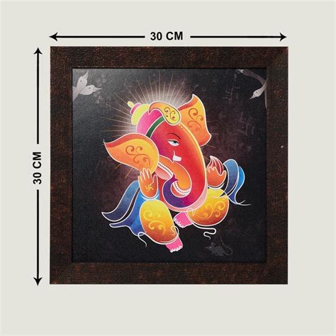 Buy Corsica Mystic India Ganesha Wooden Picture Frame - 35x35cm from ...