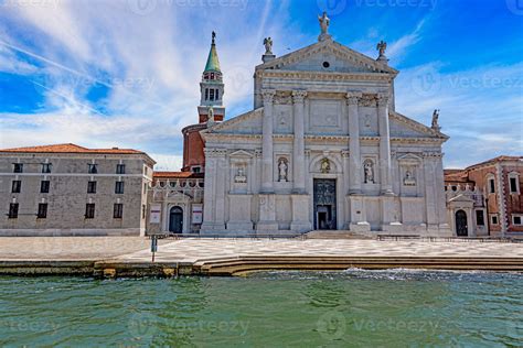 View on Chiesa di San Giorgio Maggiore on San Giorgio island in the ...