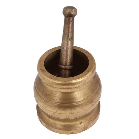 Brass Mortar And pestle Traditional Mixer And Grinder