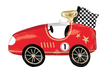 31" Red Race Car SuperShape Balloon