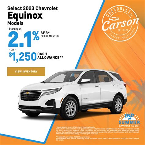 New Vehicle Specials | Chevrolet of Carson