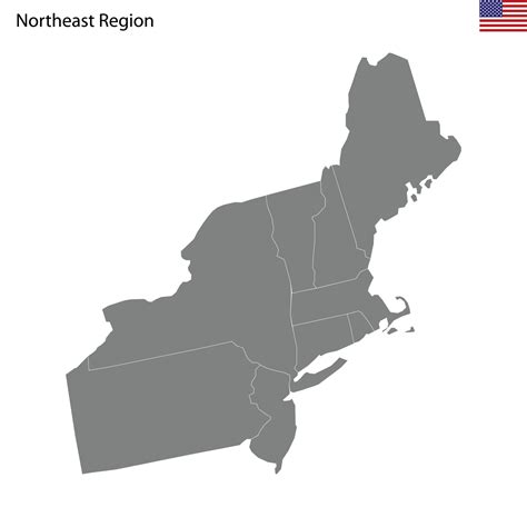 Northeastern States Map With Capitals - New England States map of north ...