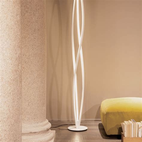 Twist LED Floor Lamp (Silver) - Contempo Lights - Touch of Modern