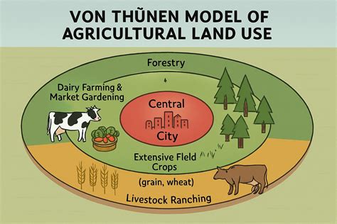 Von Thunen Model of Agricultural Location - Licchavi Lyceum