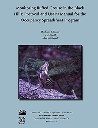 Buy Monitoring Ruffed Grouse in the Black Hills: Protocol and User's ...