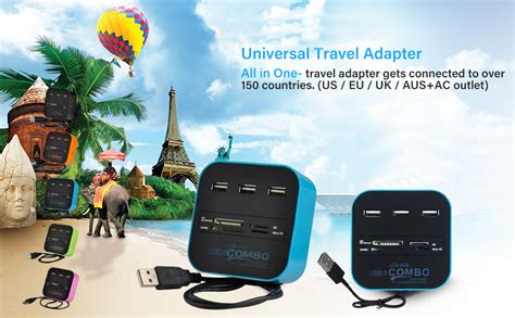 Famous Quality Combo All in One USB Hub 2.0 480Mbps Combo Card Reader ...
