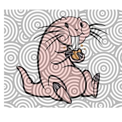 Rufus SVG | Naked Mole Rat | Kim Possible Rufus Rat | Kim Possible Pink ...