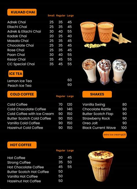 Menu at Chai Chowpatty Red Square Market Hisar, Hisar
