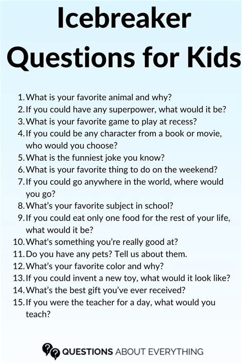 Image result for Introduction Question for Kids