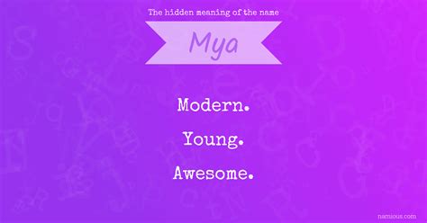 The hidden meaning of the name Mya | Namious