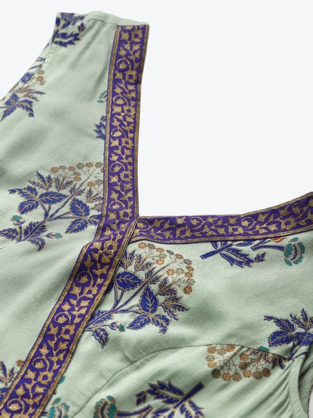 Buy Overlap neck Jumpsuit with low crotch dhoti in pista green color ...