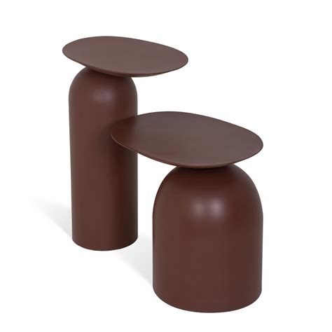 Buy Dolphin Tables Set of 2 Brown from Blck Homes