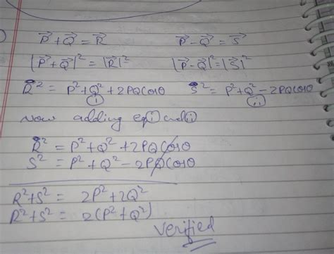 if p+q =r and p-q =s prove that r2+s2=2(p2+q2). - Brainly.in