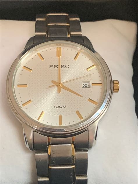 Montre vintage Seiko Quartz pour homme bicolore 6N42-00G0 avec bracelet ...