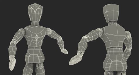 Wooden Dummy Toy Running Pose 3D model | 3D Molier International