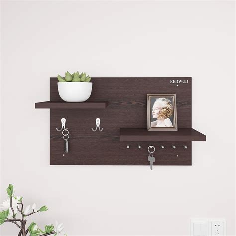 Redwud Cintage Engineered Wood Multipurpose Decorative Key Holder with ...