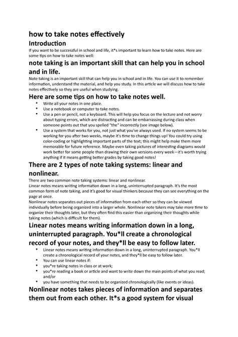 Image result for How to Take Notes Effectively