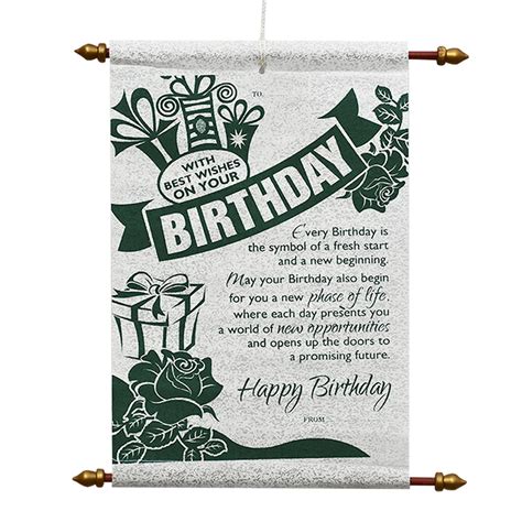 Saugat Traders Happy Birthday Scroll Card for Best Friend, Girls,Sister ...
