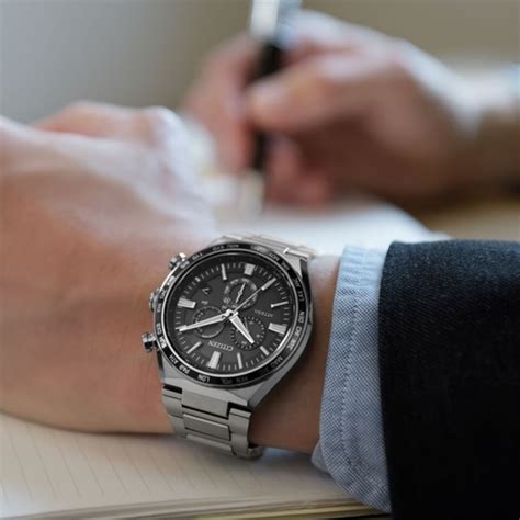 CITIZEN ATTESA シチズン アテッサ ACT Line スーパーチタニウム エコドライブ 電波時計 メンズ腕時計 CB5966 ...