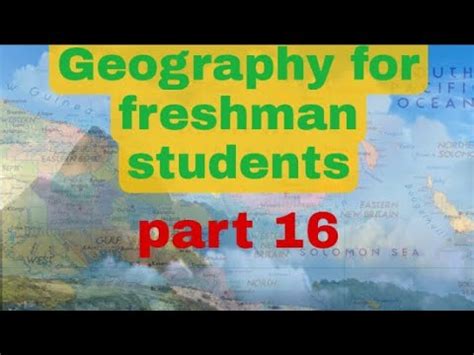 Image result for Geography Module Freshman Course