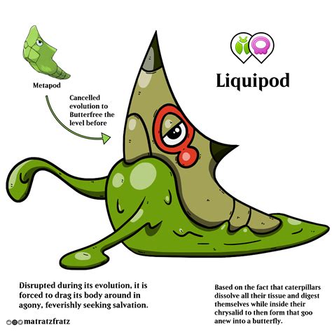 An (unethical) alternative evolution of Metapod : r/fakemon