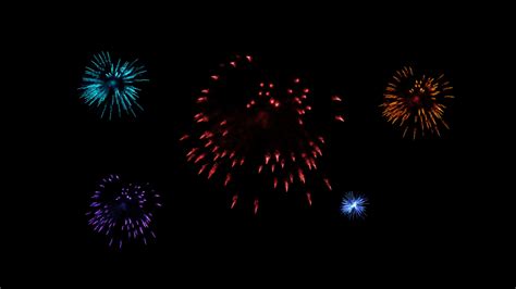 Animated Fireworks Background