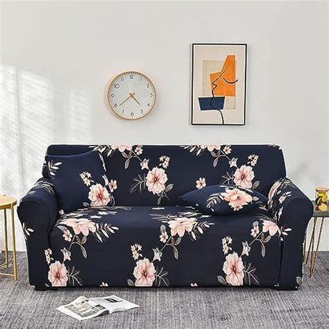 Lukzer (3 Seater/180cm-230cm, Dark Blue Lining Elastic Universal ...