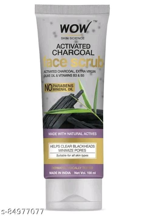 Buy Activated Charcoal Face Scrub | Sk Collection's